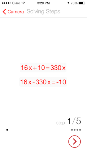 Resuelve ecuaciones matemáticas con la cámara de tu iPhone
