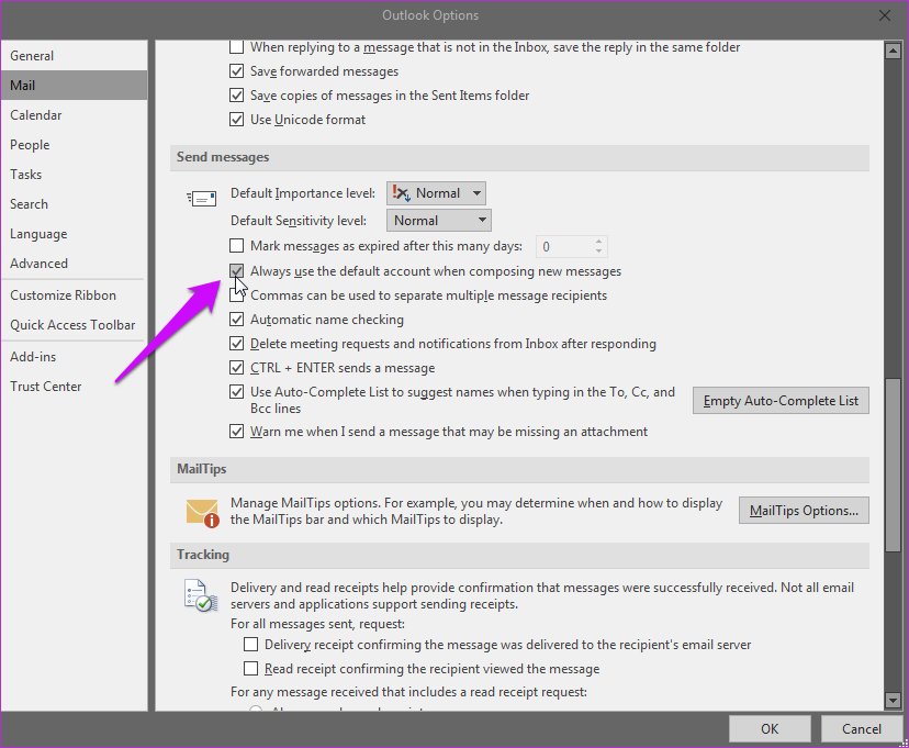 Cómo cambiar la dirección de remitente en Microsoft Outlook