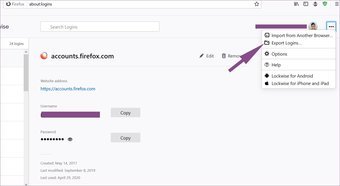Cómo eliminar contraseñas guardadas en Firefox