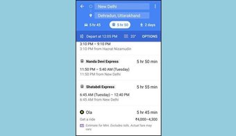 Aquí está cómo reservar una Ola Cab en la aplicación Google Maps