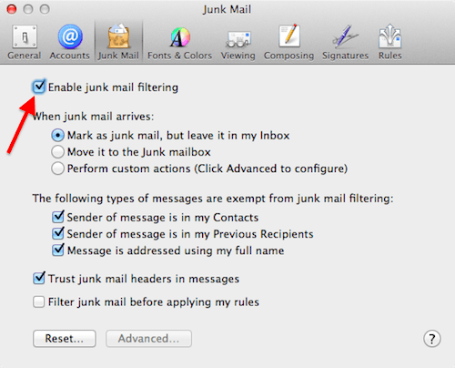 3 consejos para proteger su Mac contra el spam en el correo