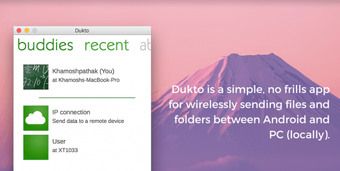 Dukto es la mejor alternativa de AirDroid y Pushbullet