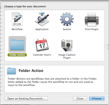 Cómo convertir automáticamente imágenes a PNG en Mac con acciones de carpeta