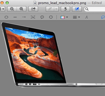 Utilice la vista previa de Mac para extraer una imagen pequeña, una sección de una grande