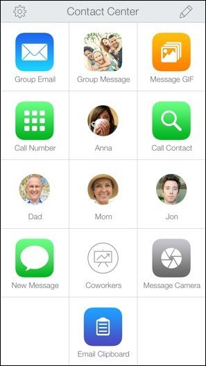 Reemplace el teléfono, la aplicación de mensajes en iPhone con Contact Center