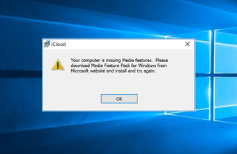 Cómo reparar el error de funciones multimedia faltantes de iCloud en Windows 10