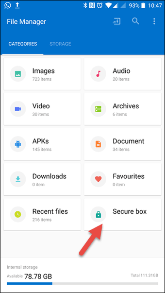 Cómo ocultar o bloquear aplicaciones y archivos en OnePlus 5