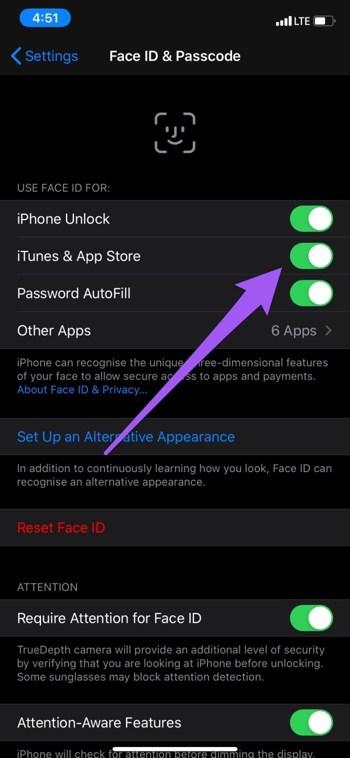 Las 6 mejores formas de arreglar Face ID que no funcionan con App Store