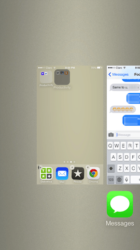 Cree carpetas anidadas y coloque aplicaciones dentro de ellas en iOS 7