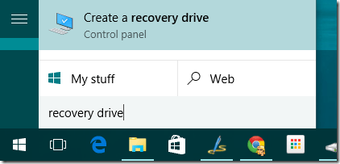 Cómo crear una unidad de recuperación en Windows 10