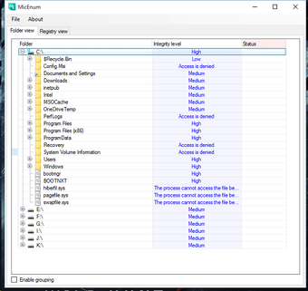 Cómo controlar el nivel de integridad de los archivos y carpetas de Windows 10