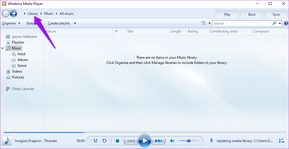Cómo arreglar Windows Media Player Add to Library no funciona