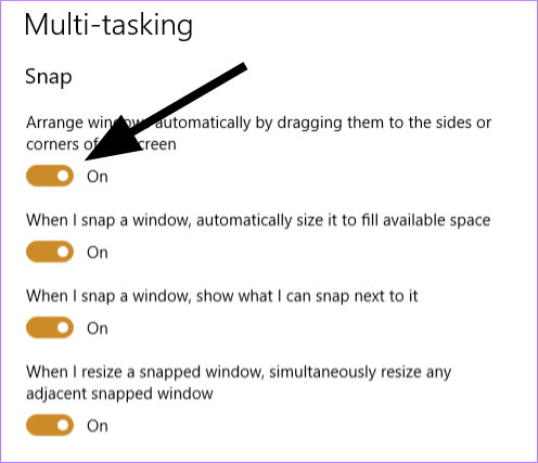 Cómo arreglar Windows Snap Assist que no funciona