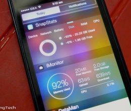 Los 5 mejores widgets de monitoreo de datos y sistema para iOS 8