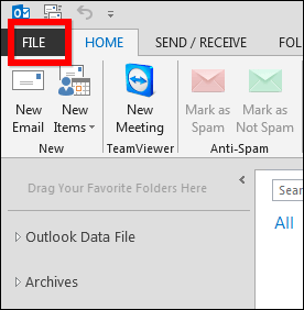 Habilitar, deshabilitar y borrar la función Autocompletar en Outlook 2013