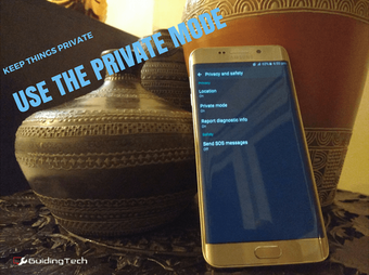 Cómo ocultar medios con modo privado en Galaxy S6 edge +