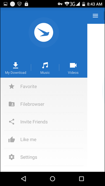 Descarga música, videos y torrents desde cualquier sitio, Android