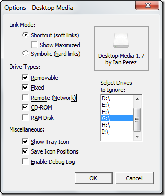 Agregar automáticamente iconos de unidades externas al escritorio de Windows