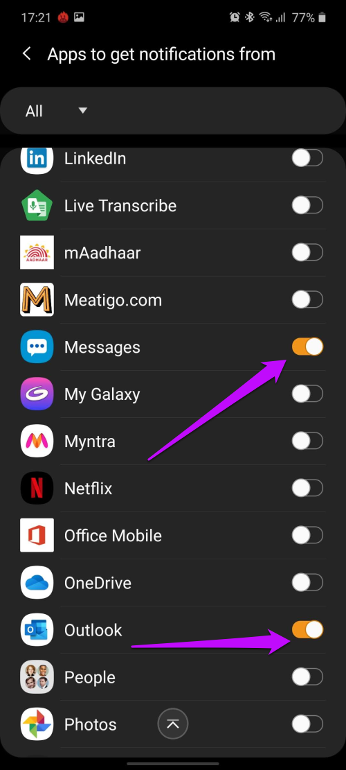 Cómo enviar y recibir mensajes de texto en Galaxy Active 2