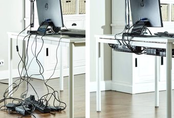 9 mejores ideas y accesorios de administración de cables para escritorio de oficina