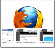 Alternar las miniaturas de las pestañas de Firefox al modo Alt / Tab de Windows