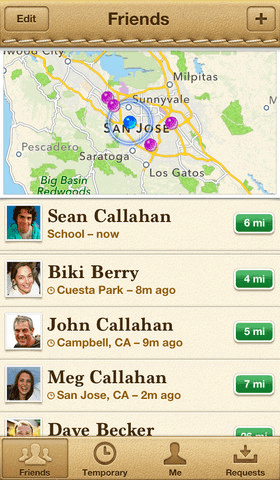 Localice familiares o amigos en iPhone/iOS con Find My Friends