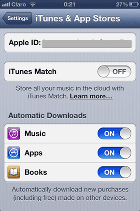 Habilite las descargas automáticas a través de iCloud en todos sus dispositivos iOS