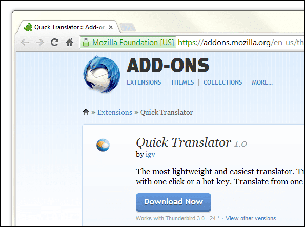 Traducir correos electrónicos en Outlook, Chrome, Firefox, Thunderbird