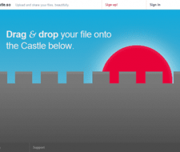 Castle.so te permite compartir archivos arrastrando y soltando en el navegador
