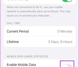 Cómo comprobar el uso de datos mensual o diario en iPhone